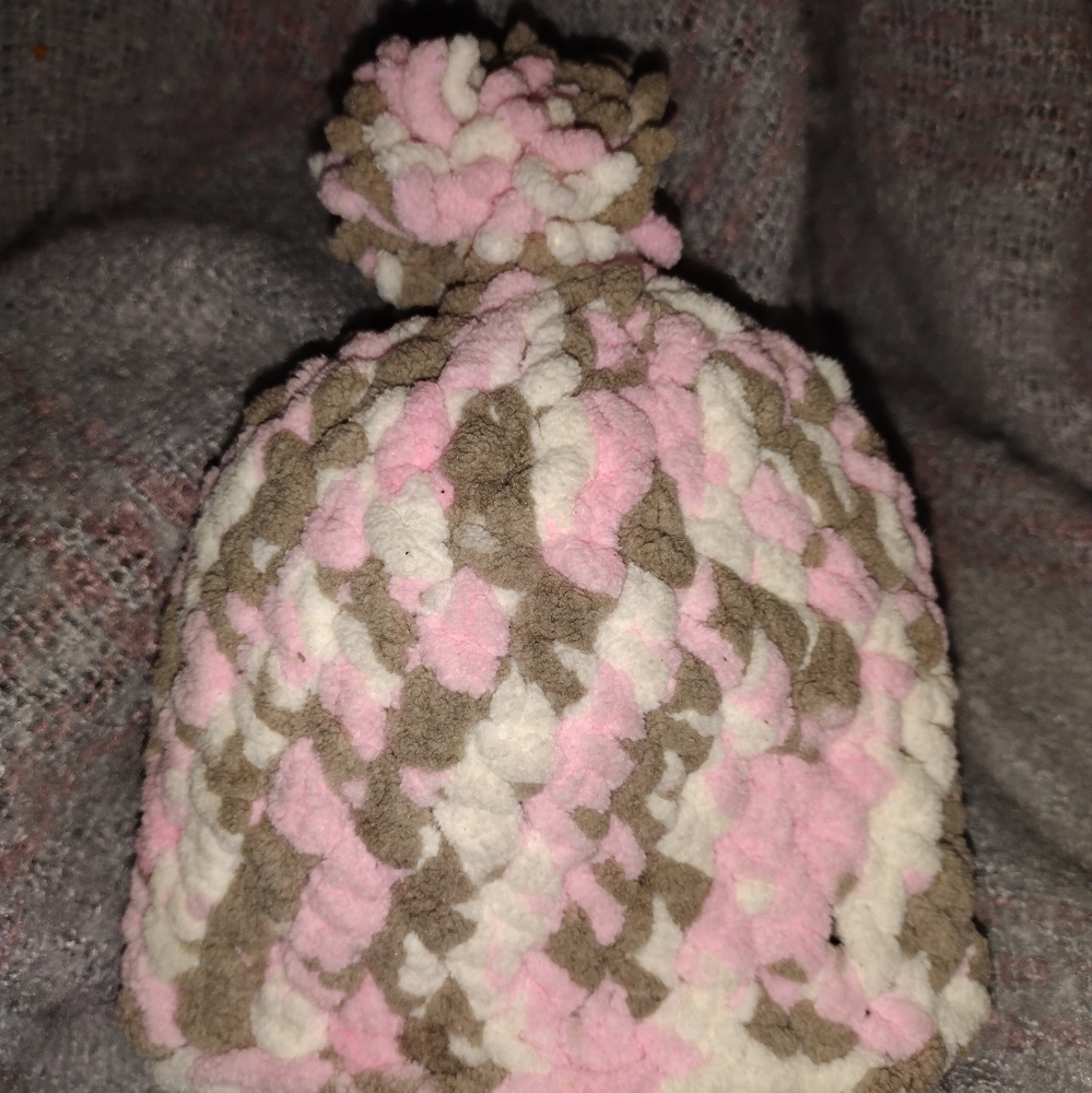 Super soft homemade knitted girl hat